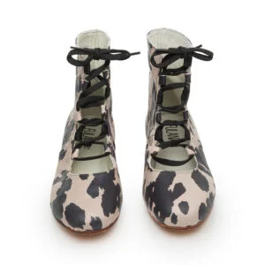 Ballerina Booties / Print Leather