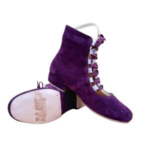 Ballerina Booties / Purple Suede