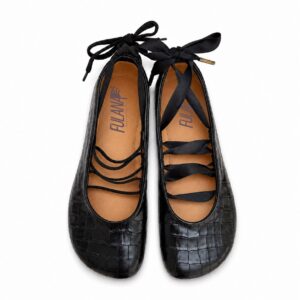 Barefoot Ballerina Croco Black