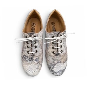 Oxford curvy- Beige print